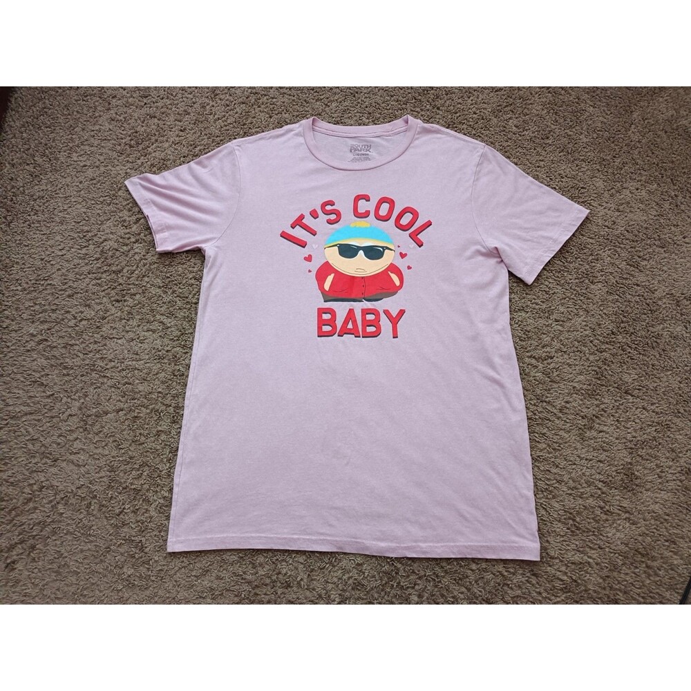 South Park Eric Cartman “It’s Cool Baby” men's L Pink Graphic T-Shirt